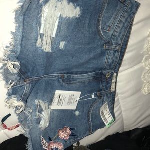 Denim shorts